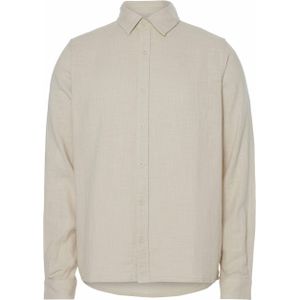 Revolution Overhemd lange mouw ecru (Maat: 2XL) - Effen