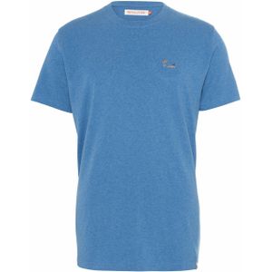 Revolution T-shirt blauw (Maat: XL) - Effen - Halslijn: Ronde hals,