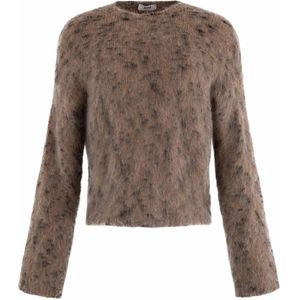 Anna - Trui - Bruin - Mélange - Ronde Halslijn