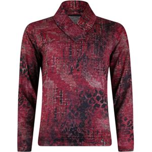 Roberto Sarto - Dames Trui - Rood - Pullover v-neck