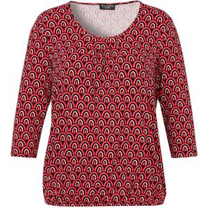 Via Appia Due T-shirt rood (Maat: 44) - Halslijn: Ronde hals,