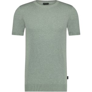 Saint Steve Heren t-shirt groen (Maat: S) - Effen - Halslijn: Ronde hals,