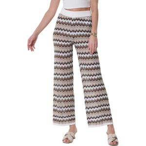 Vila VIEMBER HW GLITTER KNIT PANTS broek grijs (Maat: XS)