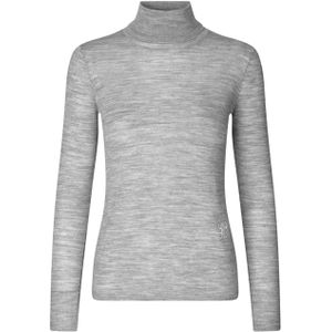 Baum und Pferdgarten Dames coltrui grijs (Maat: L) - Mélange - Halslijn: Col,