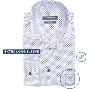 Ledub Overhemd extra lange mouw m7 blauw (Maat: 40)