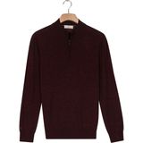 Thomas Maine - Trui - Bruin - Half Zip