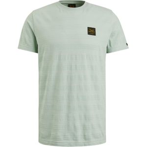PME Legend T-shirt groen (Maat: M) - Streep - Halslijn: Ronde hals,
