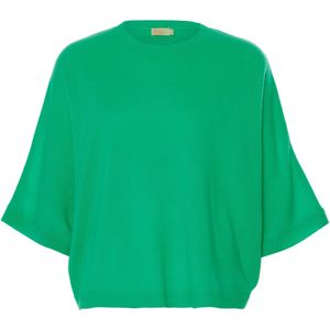 Absolut Cashmere Trui groen (Maat: XS-S) - Effen - Halslijn: Ronde hals,