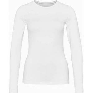 OPUS Longsleeve wit (Maat: 38) - Effen - Halslijn: Ronde hals,