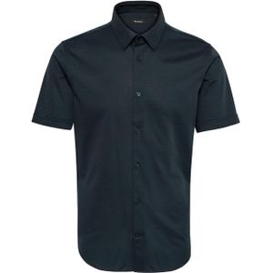 Matinique Overhemd korte mouw blauw (Maat: XL) - Effen