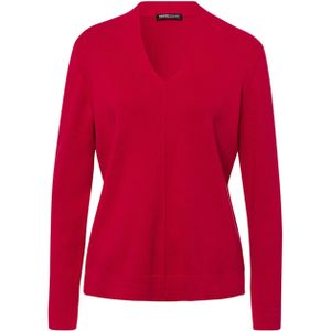 Frank Walder Dames trui rood (Maat: 38) - Effen - Halslijn: V-hals,