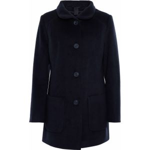 Barbara Lebek Dames jas blauw (Maat: 48) - Effen