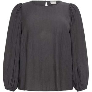 Kaffe Curve - Kcviva Blouse - Zwart - Dames