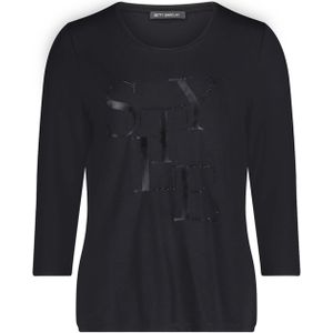 Betty Barclay Dames longsleeve zwart (Maat: 36) - Halslijn: Ronde hals,