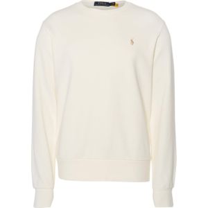 Ralph Lauren Heren trui ecru (Maat: XL) - Effen - Halslijn: Ronde hals,