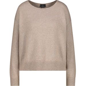 monari - Trui - Beige Gemêleerd - Gebreide Truien