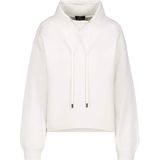 Monari Dames trui ecru (Maat: 36) - Effen - Halslijn: Opstaande kraag,