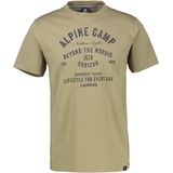 Lerros - T-shirt - Aloe green - Heren - Outdoorprint