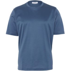 Gran Sasso T-shirt blauw (Maat: 58) - Effen - Halslijn: Ronde hals,