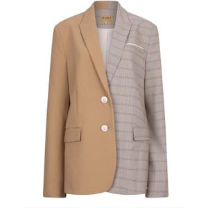 JOSH V - Suus Blazer - Light Brown - Statement Blazer - Tweedelig Design
