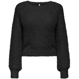 ONLY - ONLLULU LS RIB SHORT O-NECK CC KNT - Dames - Gebreide Pullover