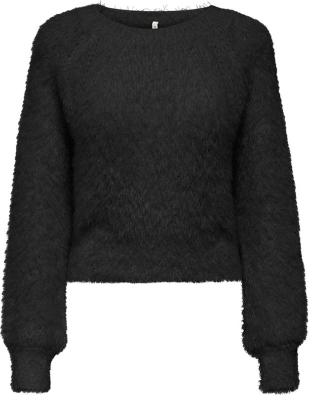 ONLY - ONLLULU LS RIB SHORT O-NECK CC KNT - Dames - Gebreide Pullover