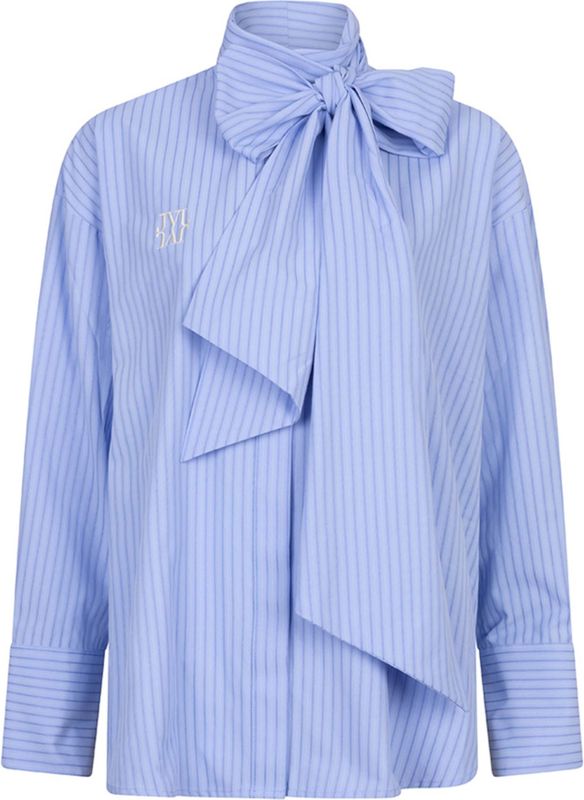 Hedy Blouse - Powder Blue/Light Ecru XXS