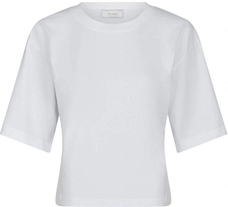 Neo Noir - Boxy Tee - Wit - Dames - Katoen