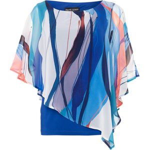 Frank Lyman Blouse blauw (Maat: 40) - Halslijn: Ronde hals,