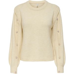 Only - Onlrene Life O-neck Knit - Gebreide Trui - Wit - Dames