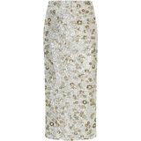 Moss Copenhagen - MSCHMagnolia - Midi Rok - Zilver - Pailletten