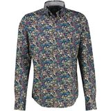 Lerros - LERROS Modieus Poplin Overhemd - Classic Navy - Lange Mouwen