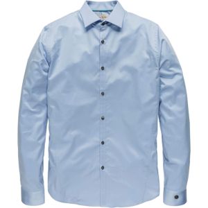 Cast Iron Overhemd lange mouw blauw (Maat: XL) - Effen