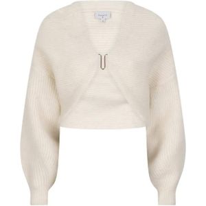 Dante6 Vest ecru (Maat: M) - Effen - Halslijn: V-hals,