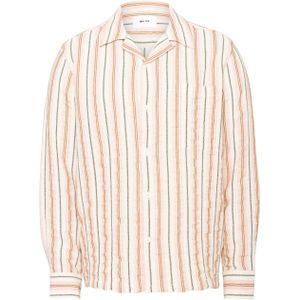 NN.07 Heren overhemd lange mouw beige (Maat: M)