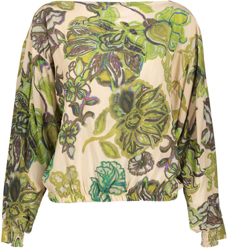 Geisha - Top - Groen - Bloemenprint