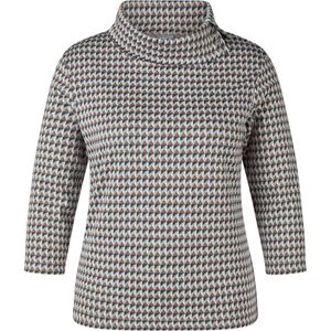 Rabe Dames longsleeve grijs (Maat: 40) - Halslijn: Col,