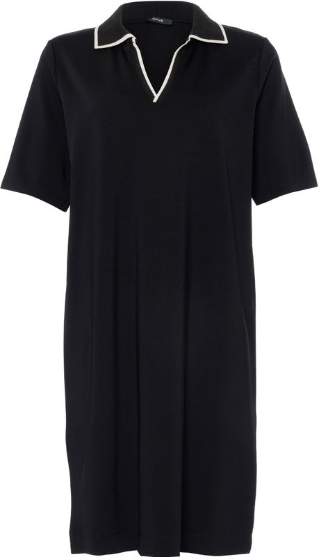 OPUS - Wembli - T-shirtjurk - Zwart - Viscosemix met Stretch