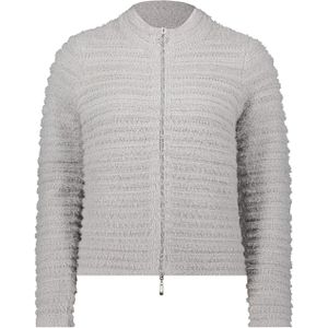 Betty Barclay - So Cosy Dames vest grijs (Maat: 38) - Effen - Halslijn: Opstaande kraag,