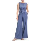 Vera Mont - Jumpsuit - Blauw - Lang/maxi - Mouwloos
