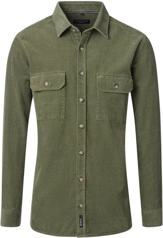 Casa Moda - Overshirt Kent - Casual Fit - Groen