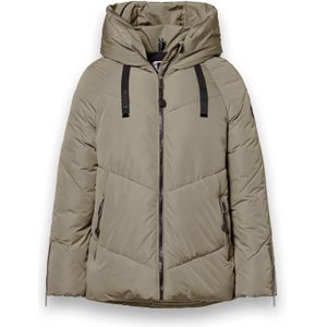 District - BANFF - Damesjas - Light Olive - Waterafstotend Pufferjack