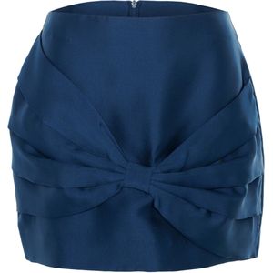 Alix The Label Dames rok blauw (Maat: XS) - Effen
