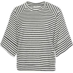 InWear T-shirt zwart (Maat: XL) - Streep - Halslijn: Ronde hals,