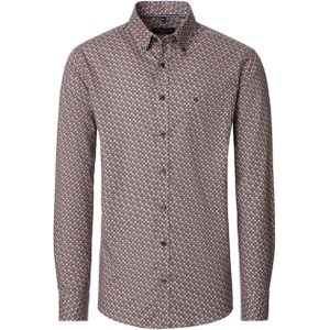 Casa Moda Heren overhemd lange mouw oranje (Maat: XL)