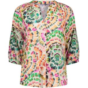 Geisha Blouse beige (Maat: M) - Halslijn: V-hals,