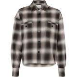 Closed Dames blouse bruin (Maat: L) - Ruit - Halslijn: Polokraag,