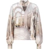 monari Blouse  brokaat / grijs / zwart / wit