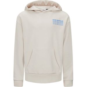 Retour Hoodie ecru (Maat: 104) - Fotoprint - Halslijn: Capuchon,