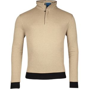 Baileys Trui beige (Maat: 3XL) - Halslijn: Opstaande kraag met rits,